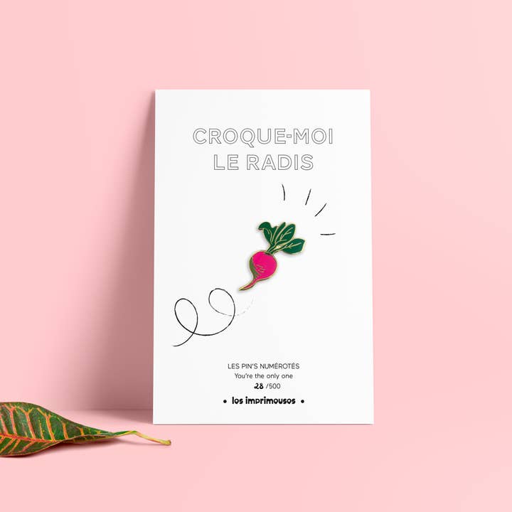 Pin's - Radish - Bite me - Valentine's Day Special for wholesale by LES IMPRIMEUSES