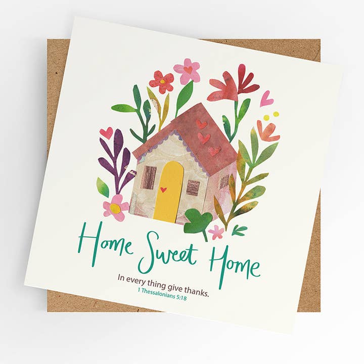 Skrift Ny Hjem kort, hjem søde hjem for engroshandel hos Under the Willow Tree