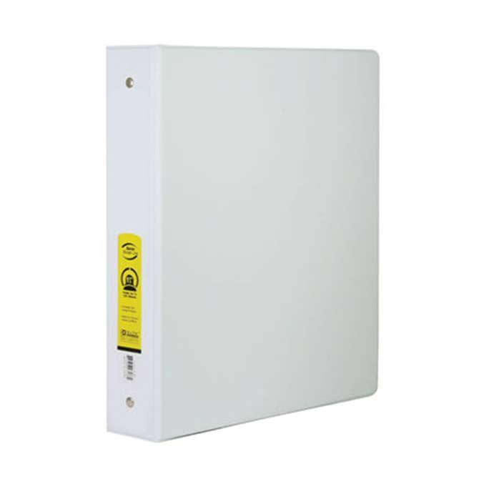 Luna Office Supply - Everyday Essential - Vente Classeurs - Classeur à 3 anneaux blanc 1,5" avec 2 poches0