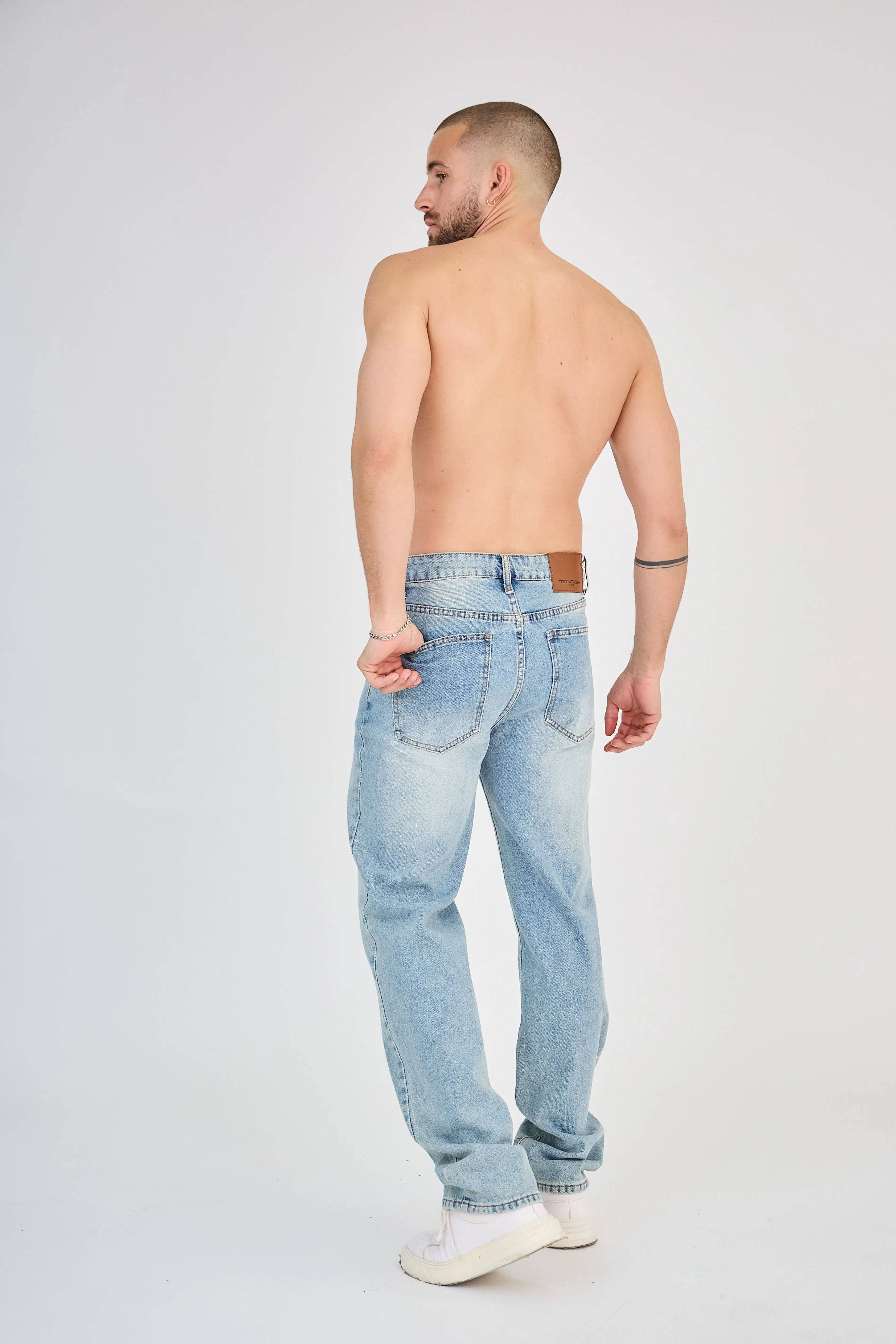 TOP MONDAY - Wholesale Jeans - Men's - Jean Light Blue Classic2