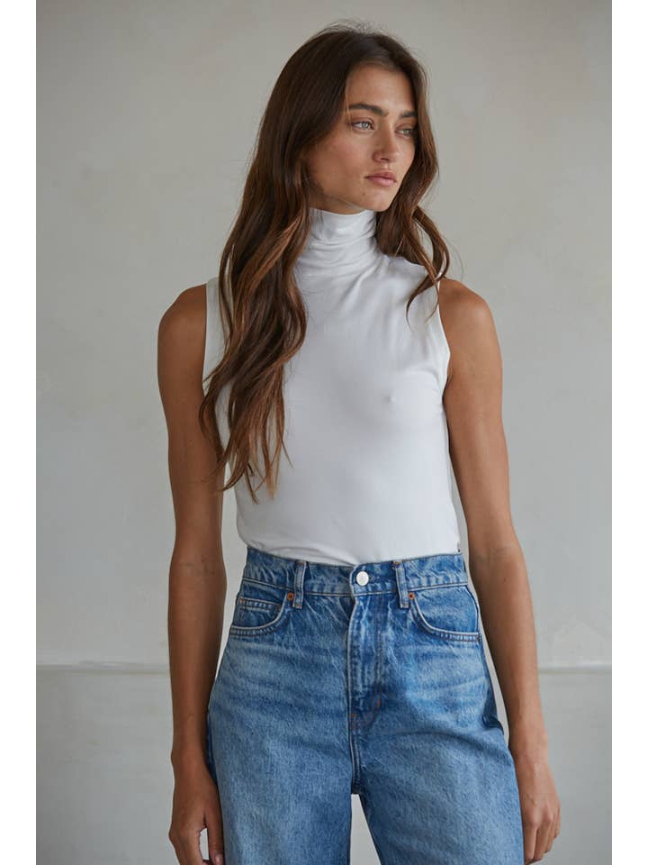 By Together - Wholesale Knit Top - Women's - L8798 | Knit Poly Span Jersey Turtle Neck Sleeveless Top15