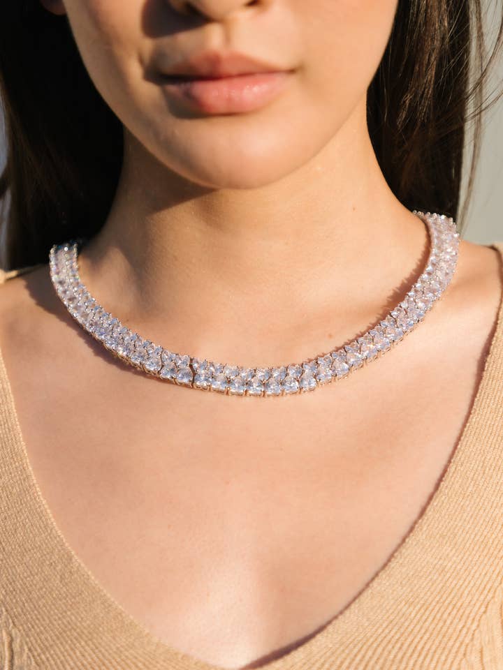 Collier de tennis Emily CZ pour la vente par Eye Candy Los Angeles