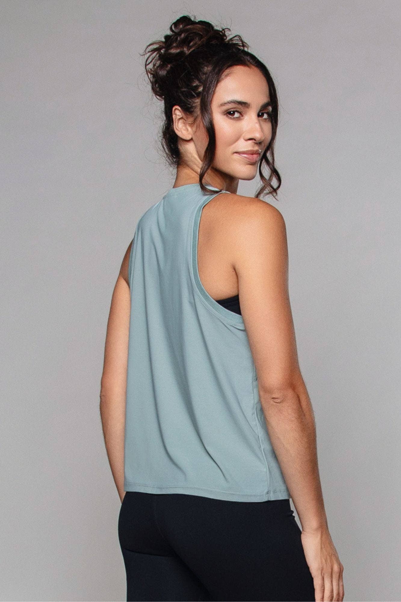 Relaxed Studio Tank Vest Soft Sage for wholesale on Faire3