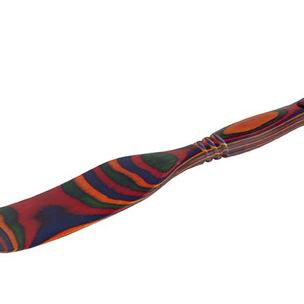 Island Bamboo - Wholesale Spatula/Turner - 11" Rainbow Pakka Spurtle