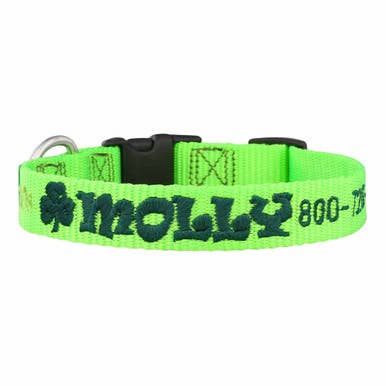 dogIDs - Wholesale Pet Collar - Dog - Custom Embroidered Saint Patrick's Day Collar2