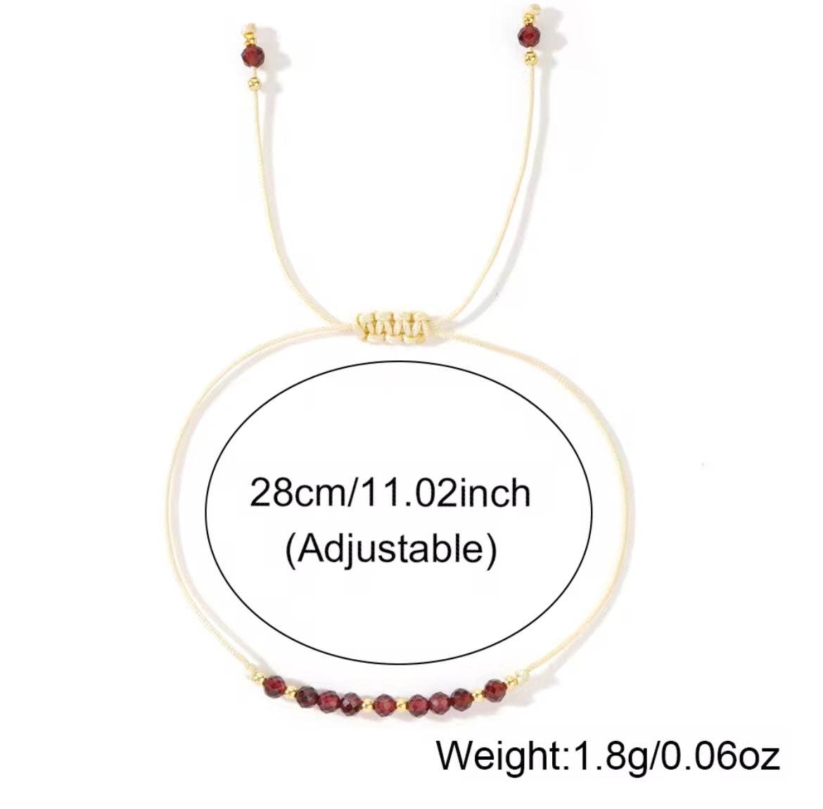 Curated By Suarez - Wholesale Beaded Bracelet - Crystal Birthstone Bracelet14