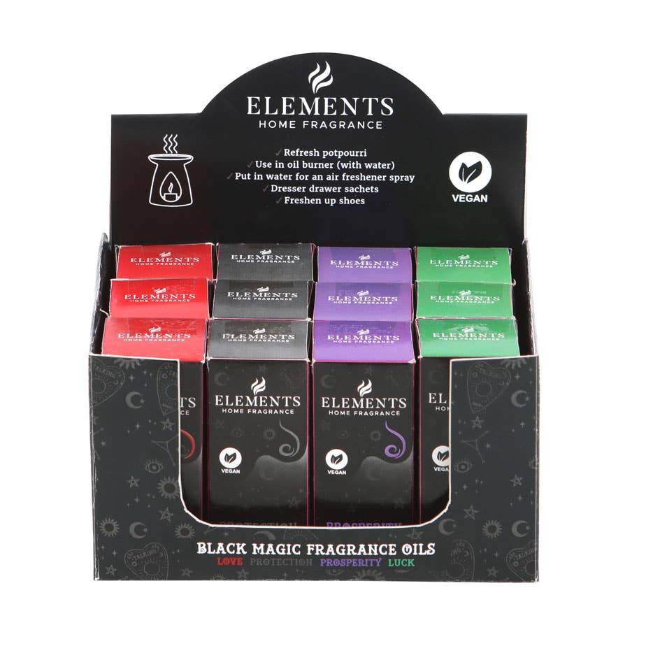 Something Different Wholesale - Wholesale Fragrance Oil - Set of 12 Gothic Black Magic Fragrance Oils in Display2