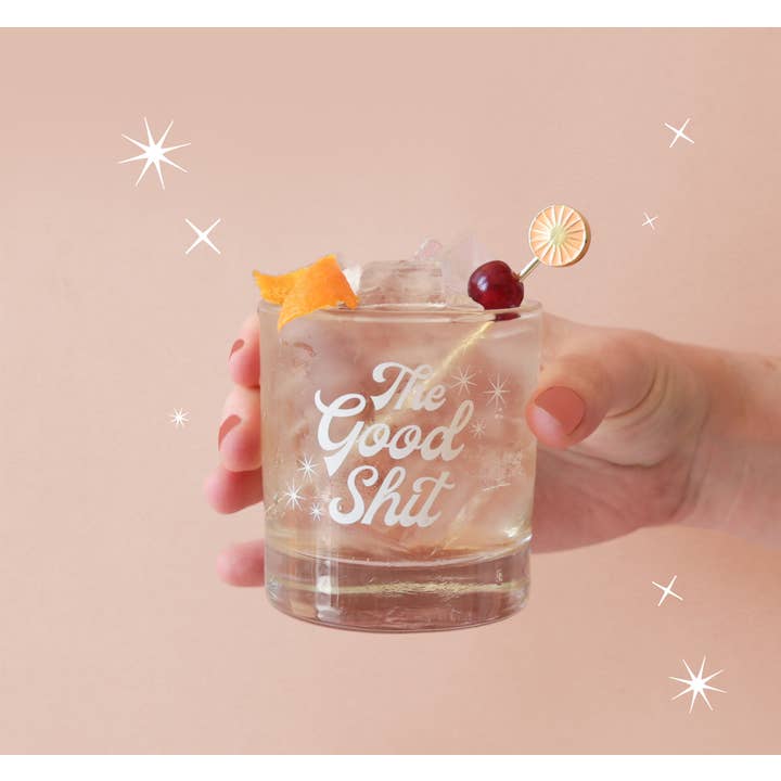 Sunshine Studios - Vente Verres à cocktail/alcool - Verre à whisky « The Good Shit »1