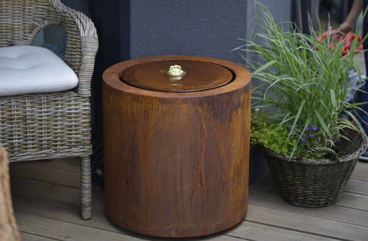 Cortenbolaget - Vente Bibelots/décorations d'extérieur - Fontaine « New port mode » en acier corten par Cortenbolaget1