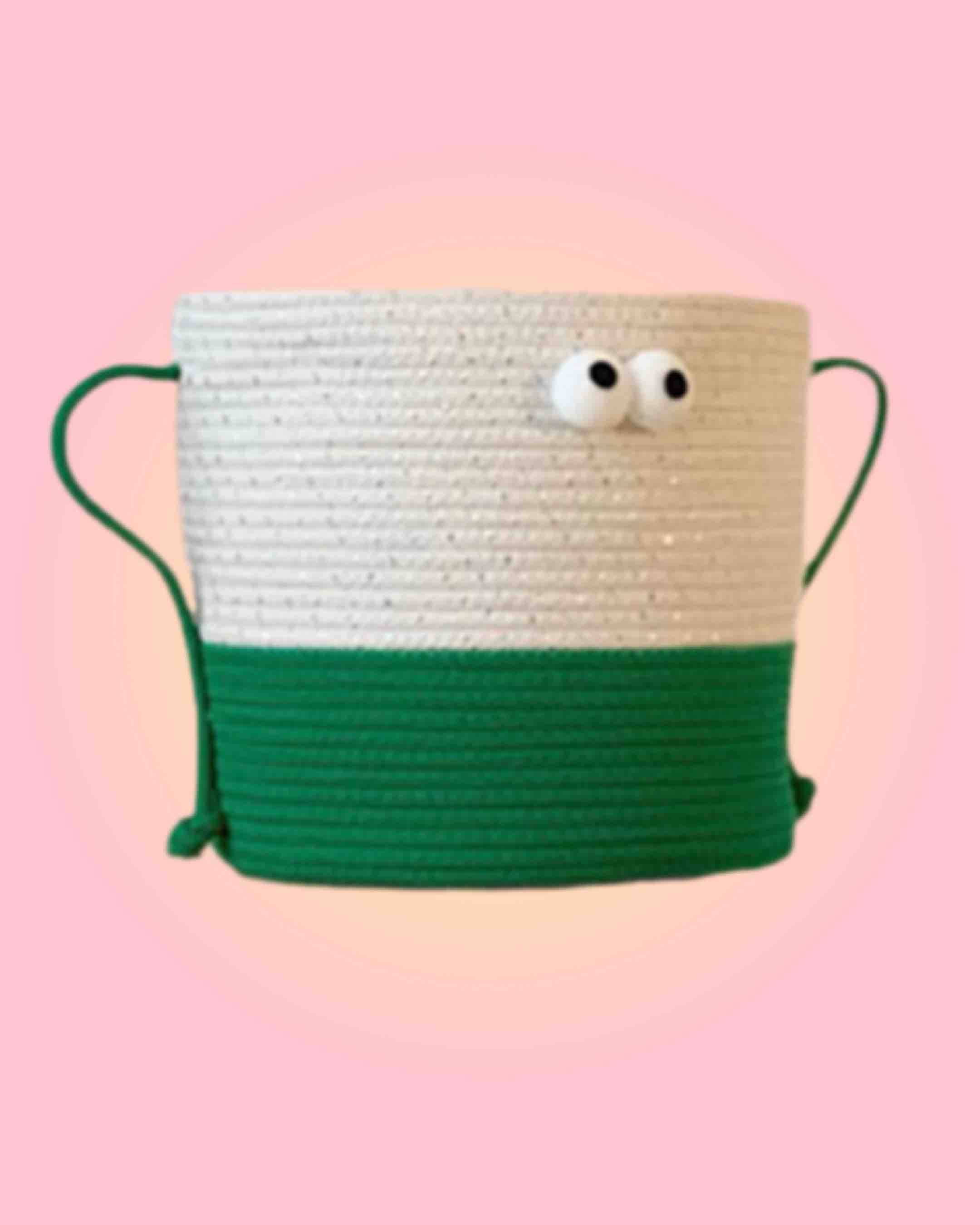 INSPECIAL HOME - Wholesale Laundry Basket - Handwoven Whimsical Big Eyes Laundry Storage Basket Bag 9