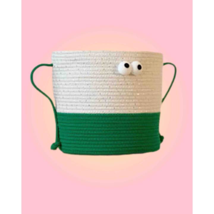 INSPECIAL HOME - Wholesale Laundry Basket - Handwoven Whimsical Big Eyes Laundry Storage Basket Bag 9