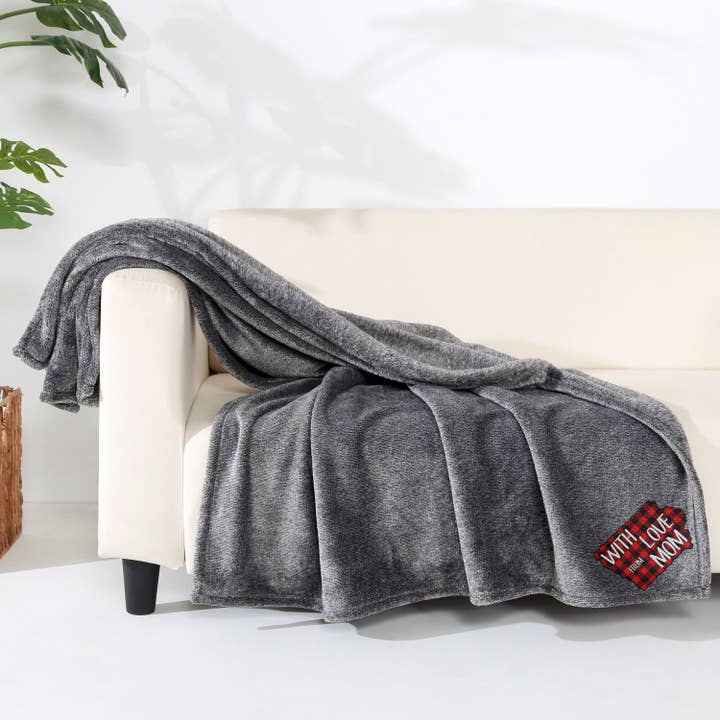 With Love From Mom Blanket Throw for wholesale by Traci's Fun Creations