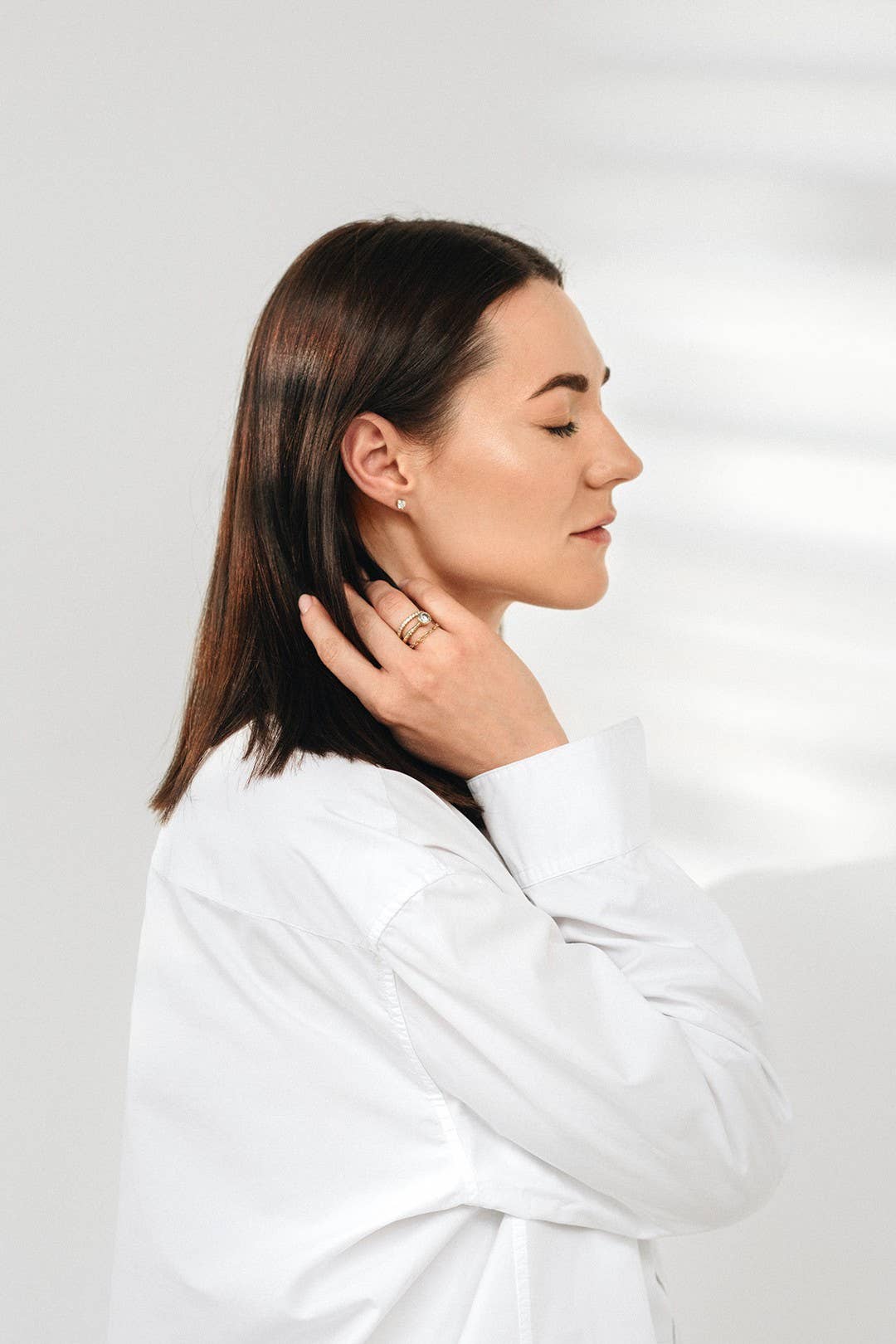 CAPSULE by Agnė Gilytė - Vente Chemise à col boutonné – femme - Chemise « FLORENCE » en coton de haute qualité41