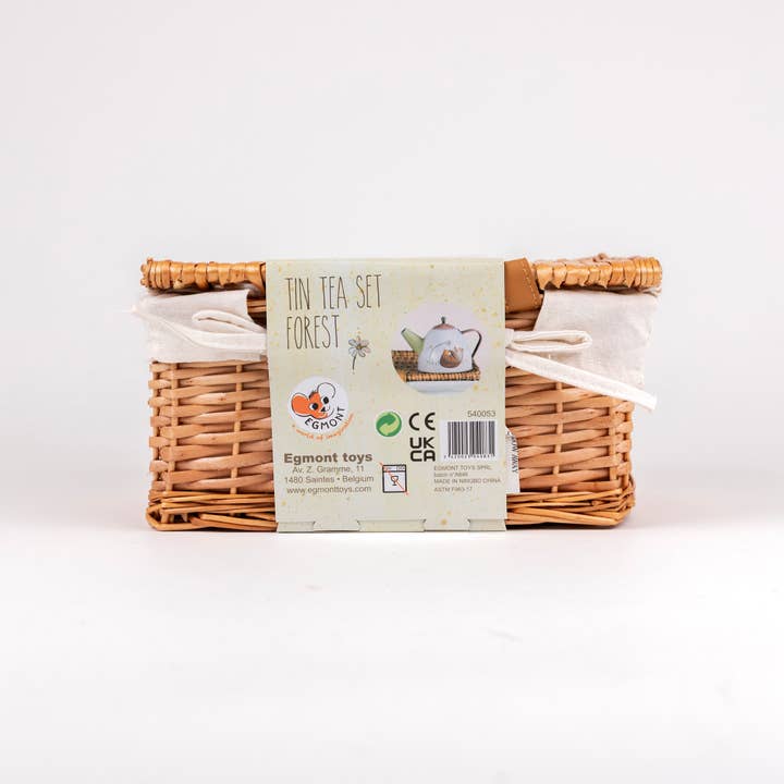 Egmont - Vente Lot de jouets – enfant - Service à thé Forest Tin dans un étui en osier10