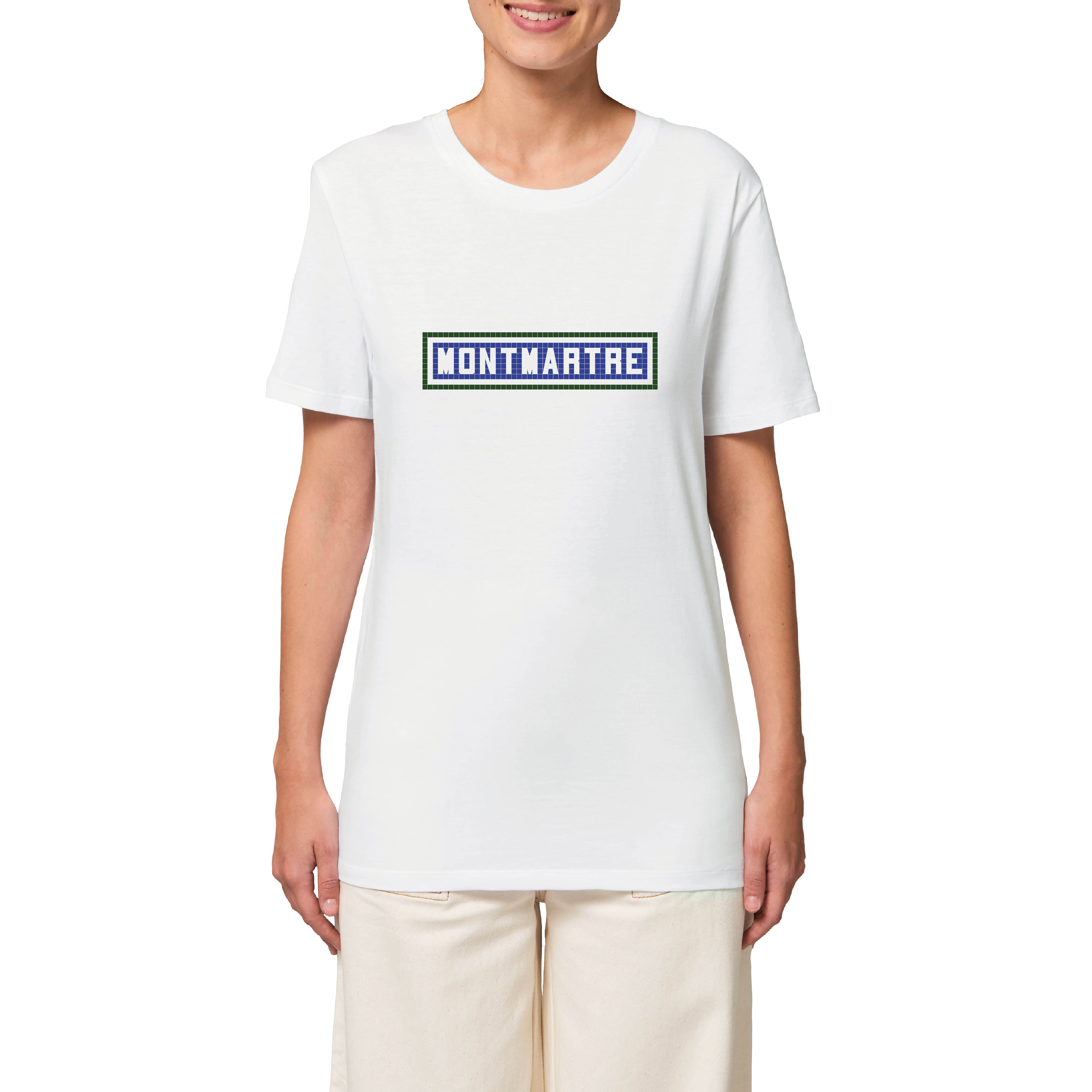 Le Bijou Parisien - Wholesale Screen Printed T-Shirt - Unisex - Montmartre printed T-shirt - White2