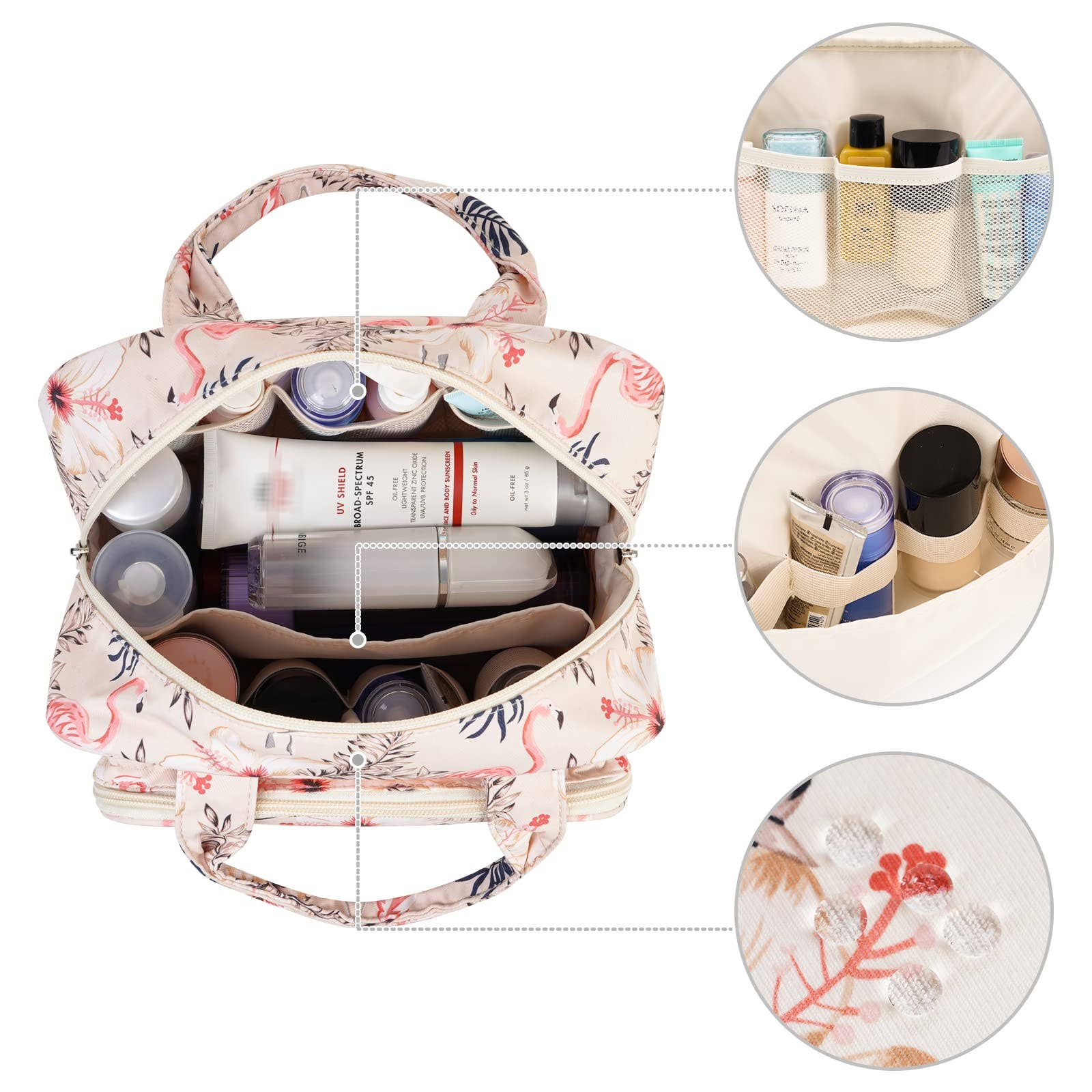 wandf – bolsa de maquilhagem e cosméticos por atacado – Necessaire grande para maquiagem e organizador de cosméticos para viagem45