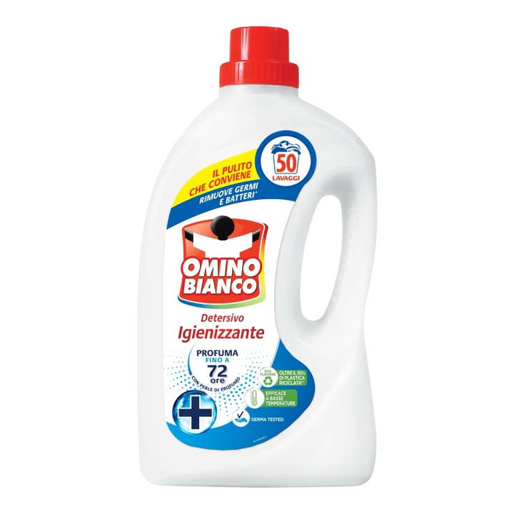 Made in eatalia – wholesale Flytande tvättmedel – Omino Bianco - Desinficerande flytande tvättmedel för tvättmaskin, 50 tvättar 2000 ml