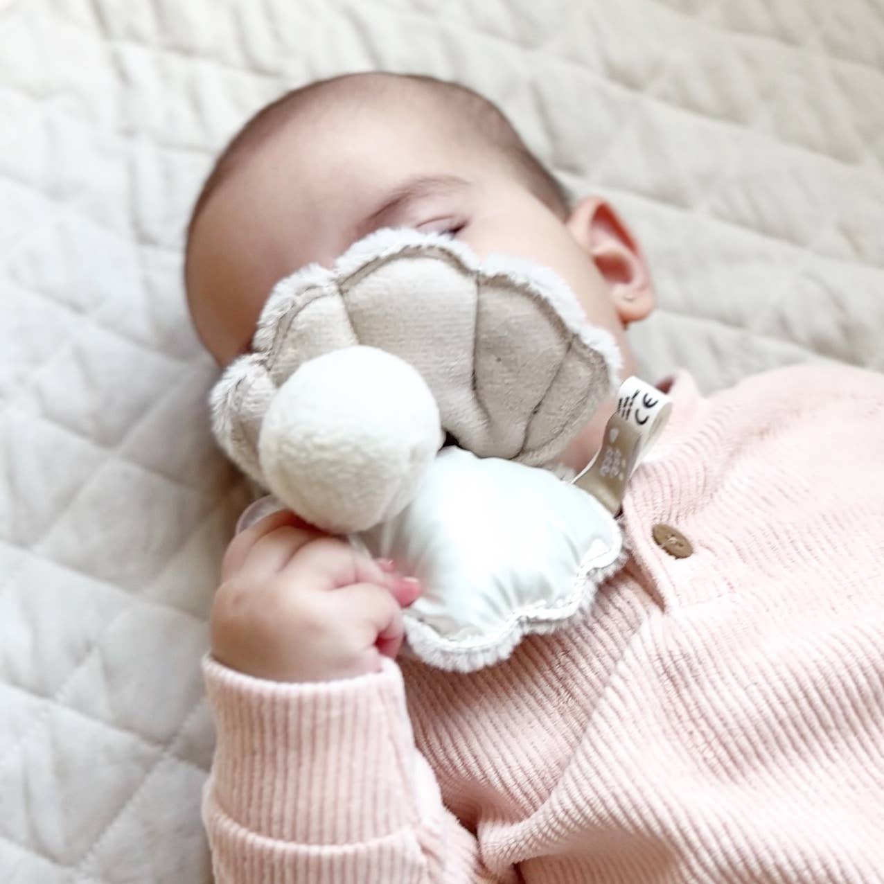 Little Lamb Kind - Vente Hochet mobile – bébé - Huître // Hochet à main pour bébé2