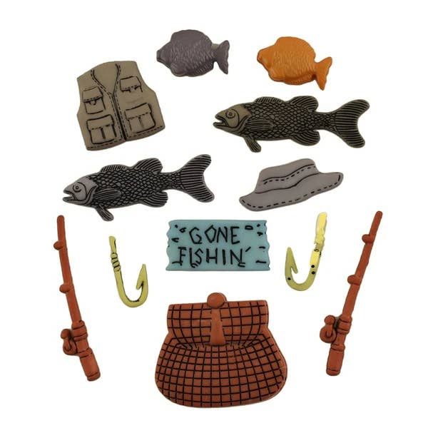 Fishing - Buttons Galore and More Craft & Sewing Buttons for wholesale by Buttons Galore & More