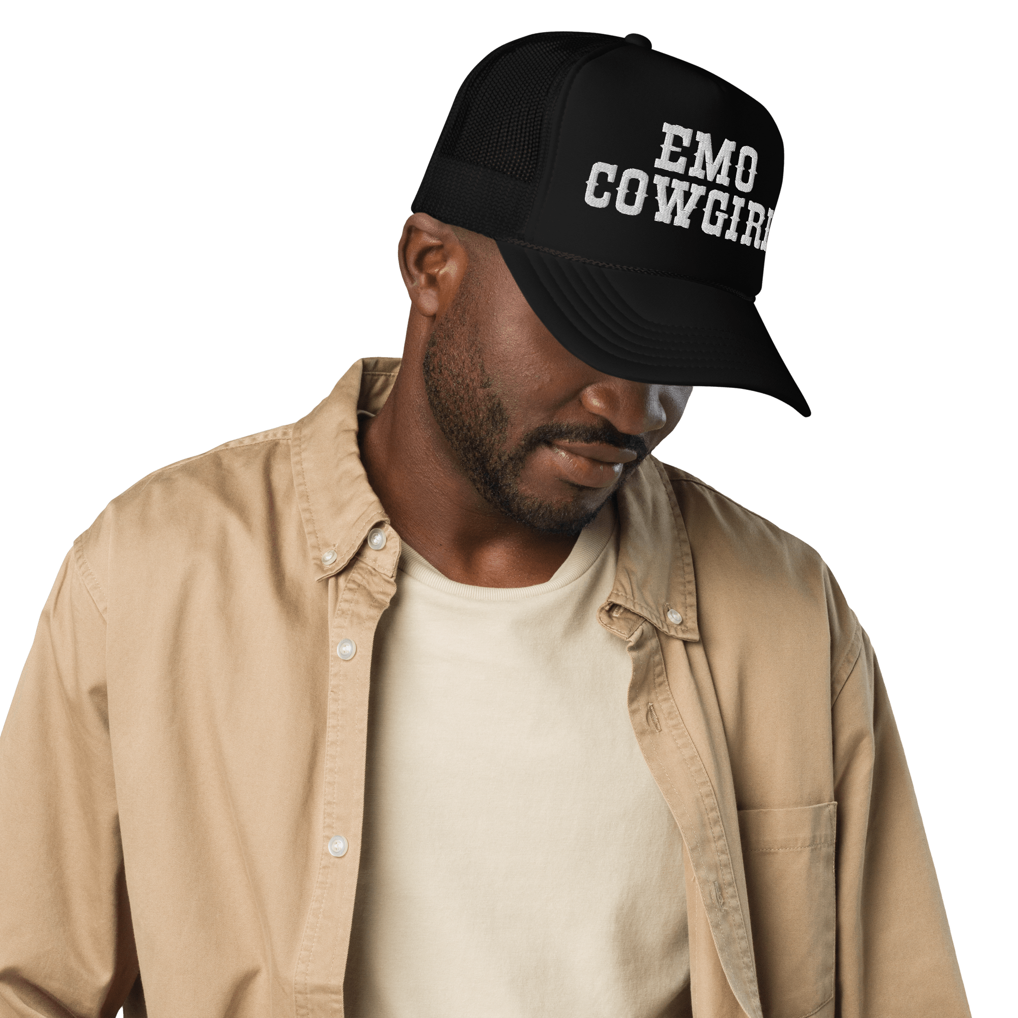 Goth Cloth Co. - Wholesale Trucker Hat - Women's - Emo Cowgirl Embroidered Foam Trucker Hat3