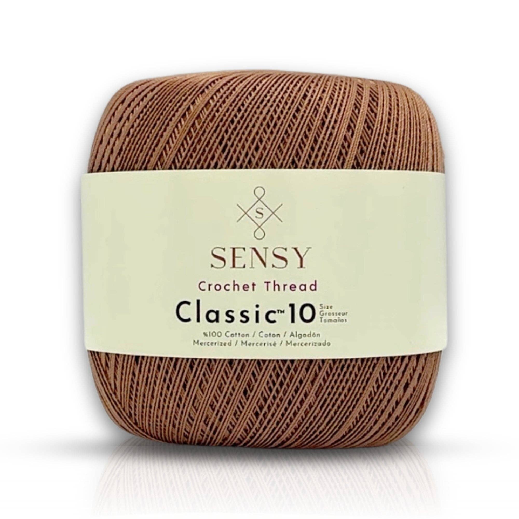 Sensy - Wholesale Yarn - Sensy Crochet Thread Classic Size 10, 100% Mercerized Giza Cotton, 617 Yards, Gauge 0 Lace16