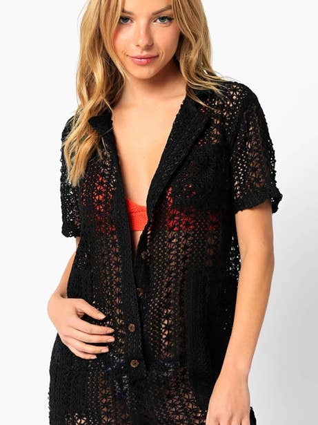 Gehaakte Cover-Up Romper voor wholesale door Olivaceous
