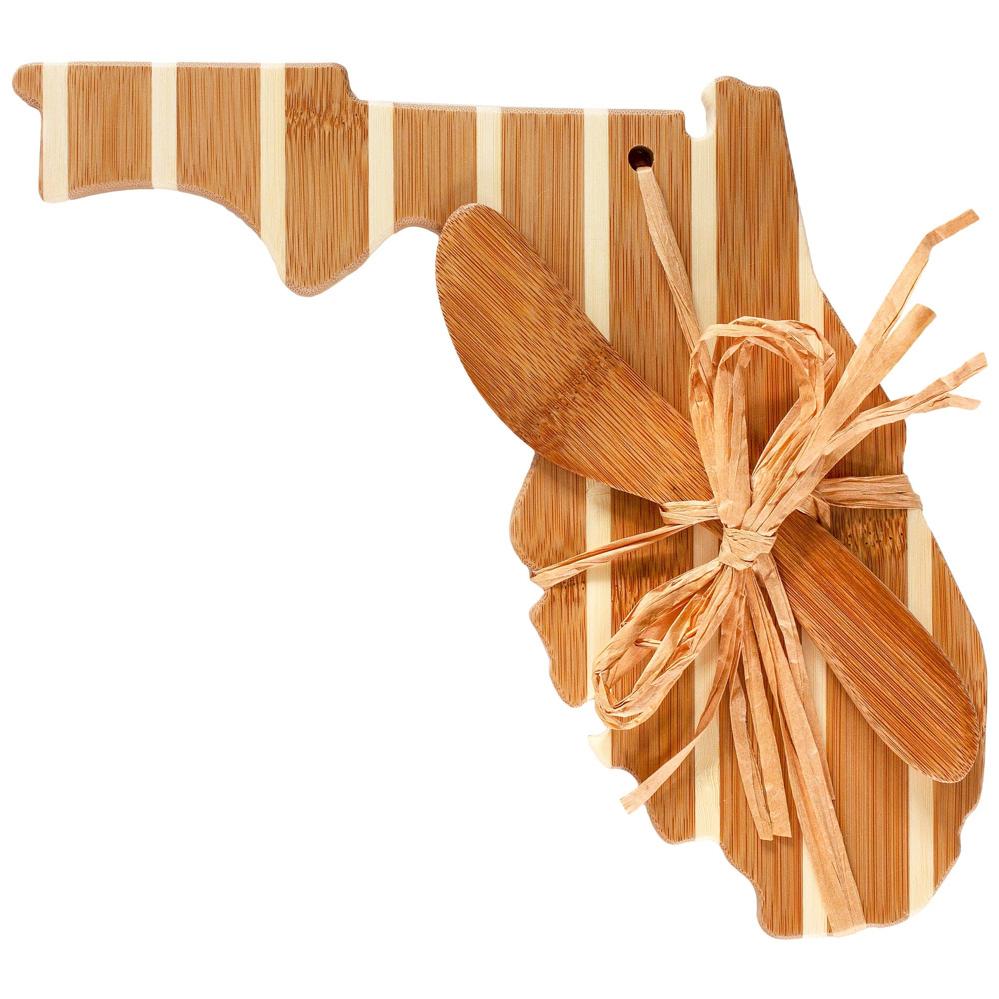 Totally Bamboo - Wholesale Cheese Spreader - Florida Shaped Charcuterie Board & Cheese Spreader Knife Set4