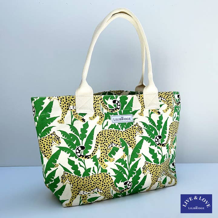 Die Tasche „Leben und Liebe“, Cheetah Jungle für den Großhandel von Lilibridge