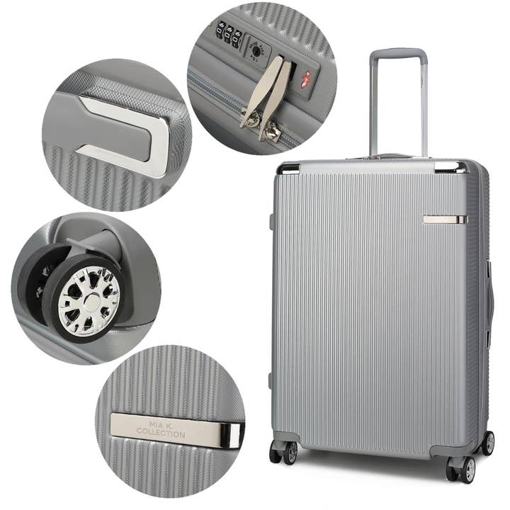 MKF Collection – wholesale Luggage – MKF Collection Tulum Extra Large Check in Spinner by Mia k.5
