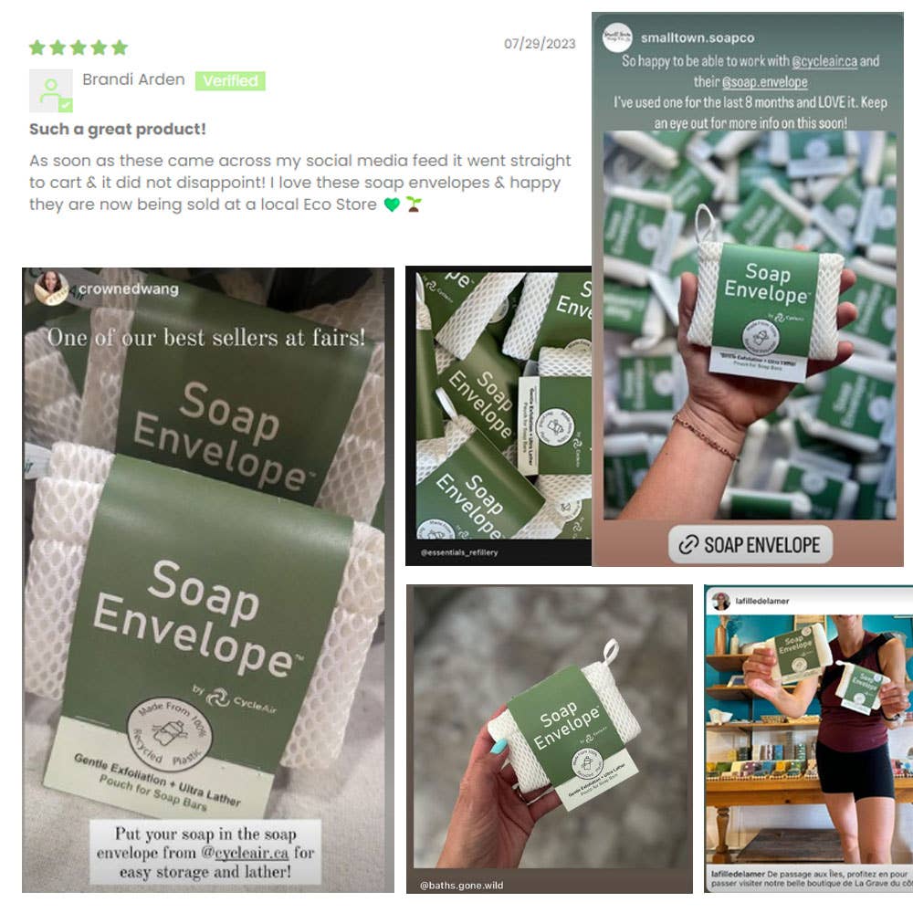 Soap Envelope - Wholesale Soap Pouch/Sack/Bag - Soap Envelope - pouch for bar soap, soap bag Deep Exfoliator8