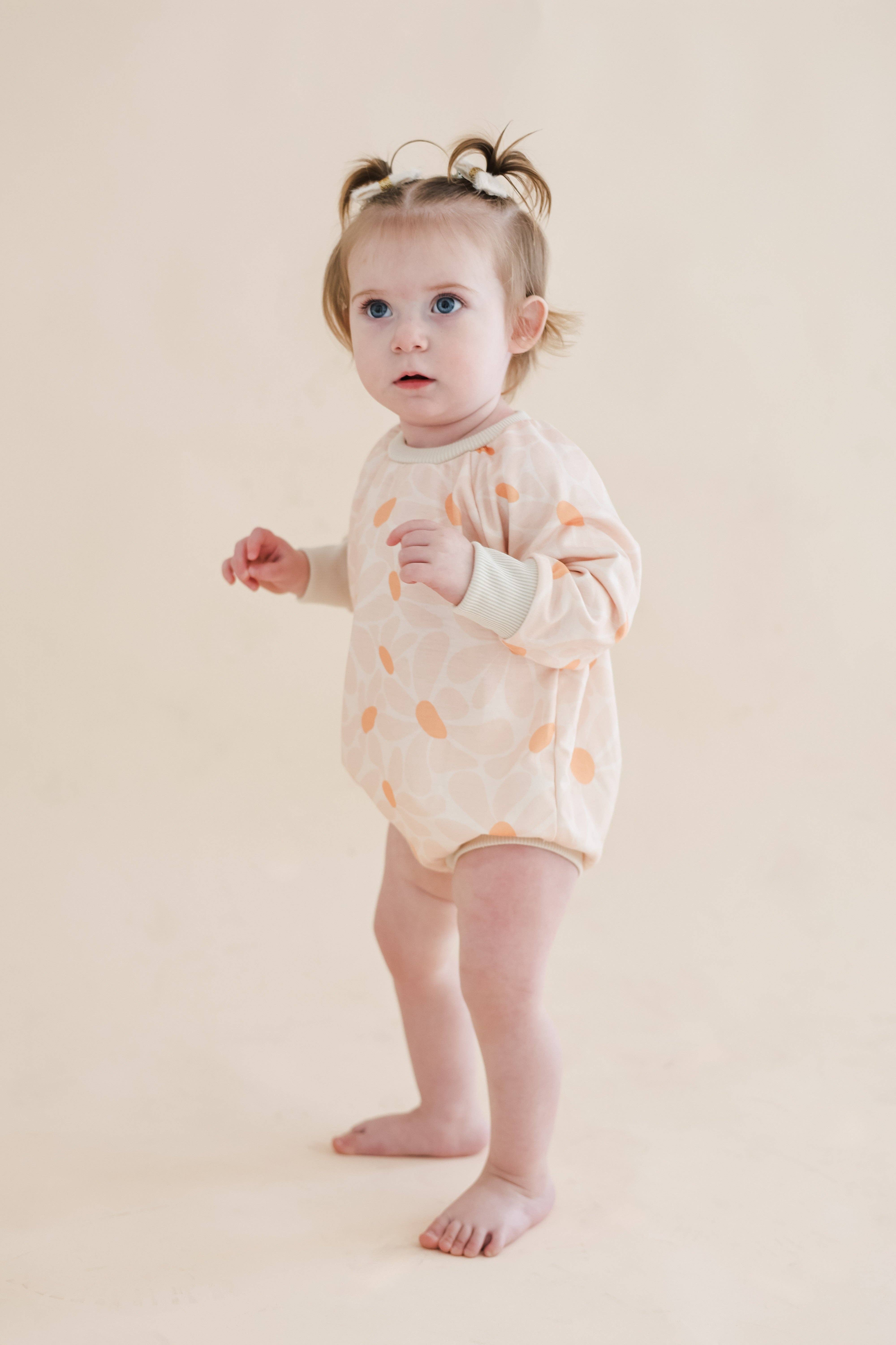 Celebrate Your Tribe - Wholesale Bodysuit (Non-Footed) - Baby - Wavy Petal Long Sleeve Romper2