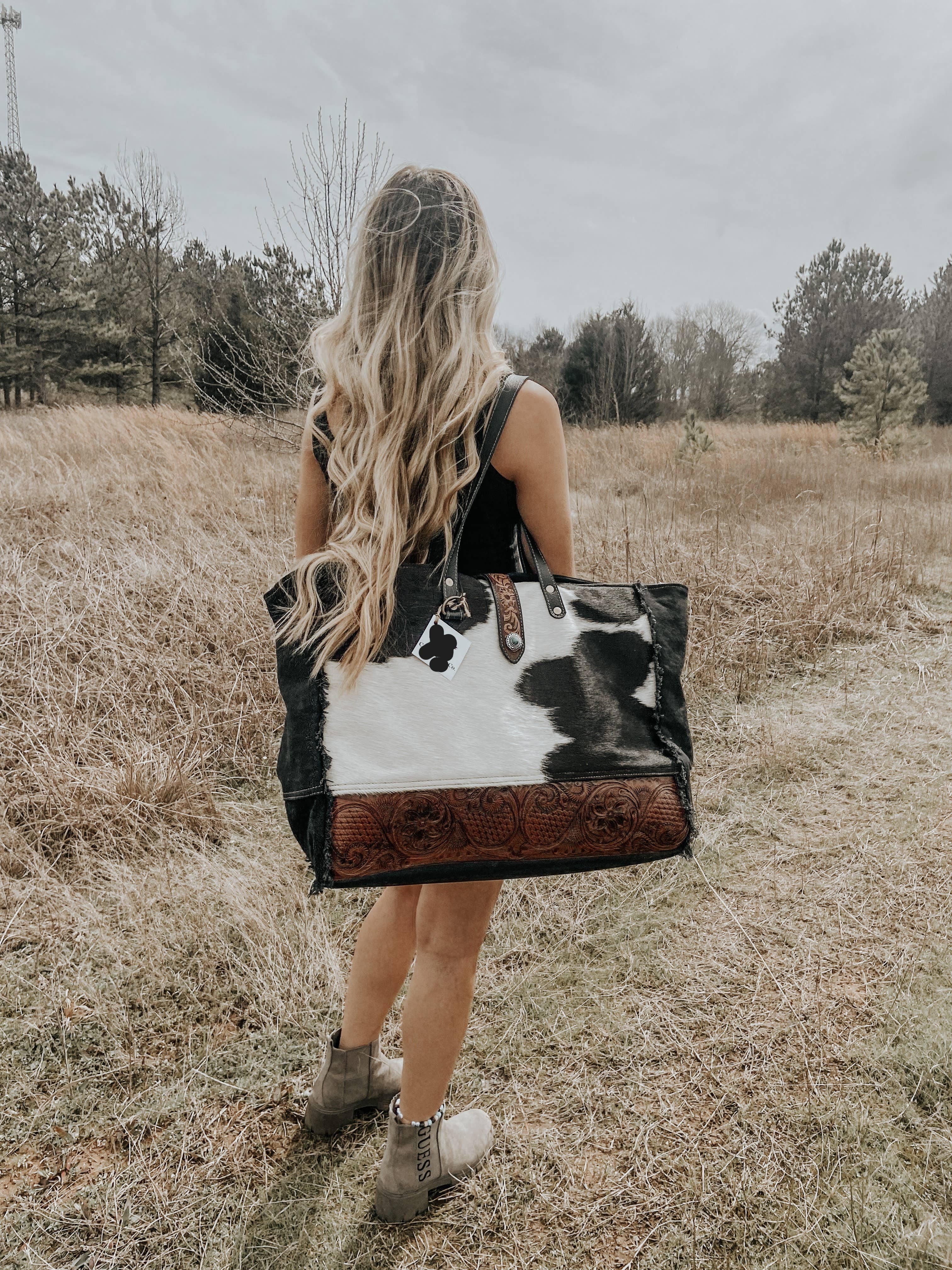 The Original Beth Marie Cowhide Leather Purse – Haute Southern Hyde  Wholesale