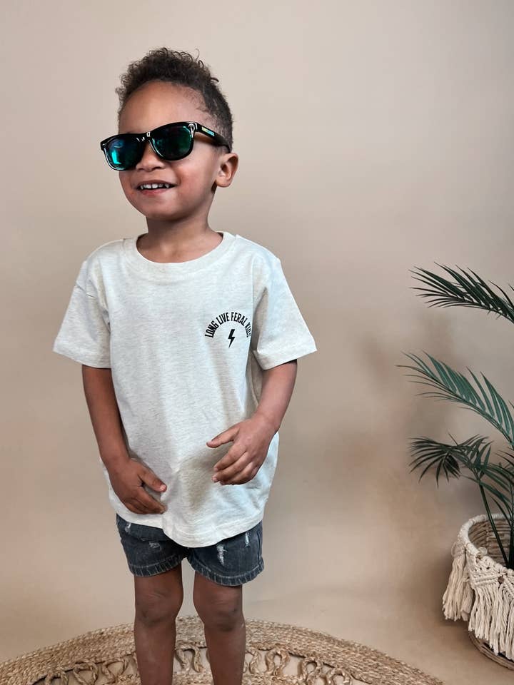 Raising Brave - Wholesale T-Shirt - Kids - Long Live Feral Kids- Baby/Toddler Tee1