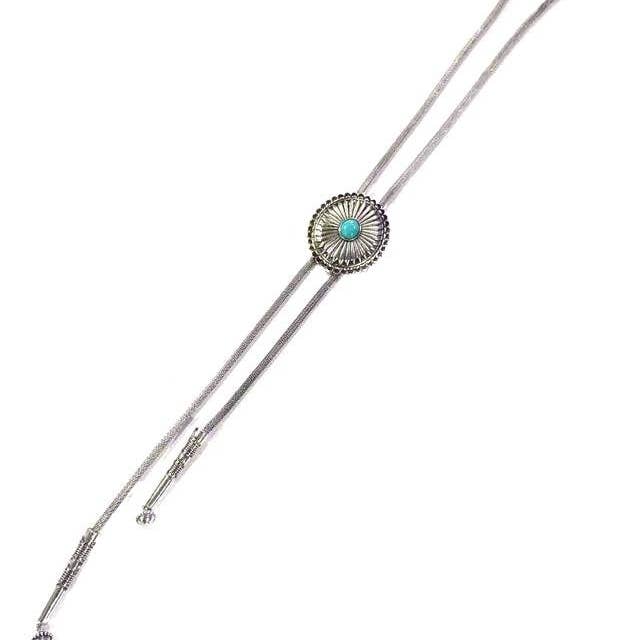 Westliche Türkis Concho Bolo Halskette für den Großhandel von Snowing West