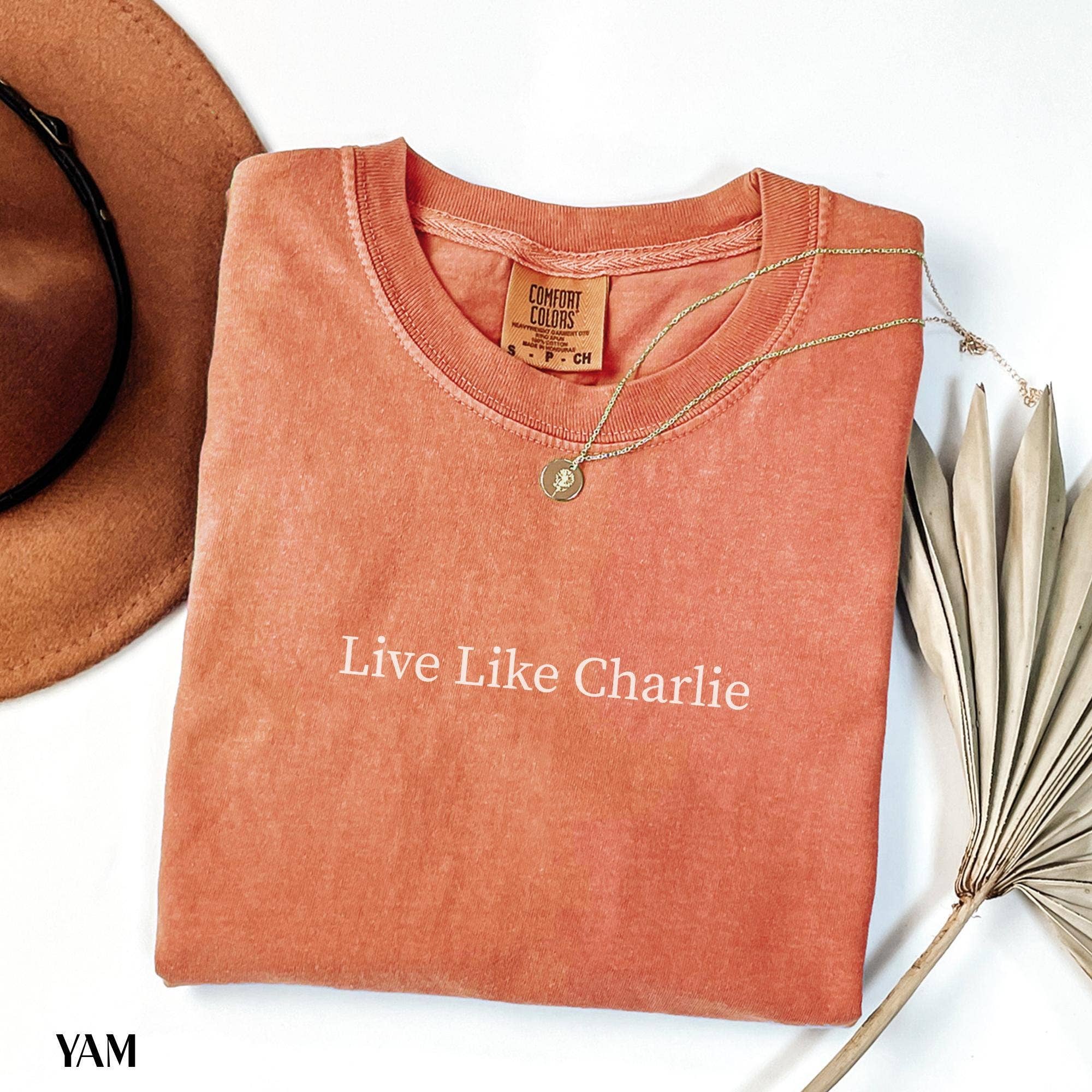 Glaime – wholesale Grafisk T-shirt - Unisex – Comfort Colors Lev som Charlie Kirk T-shirt, Be för Kirk2