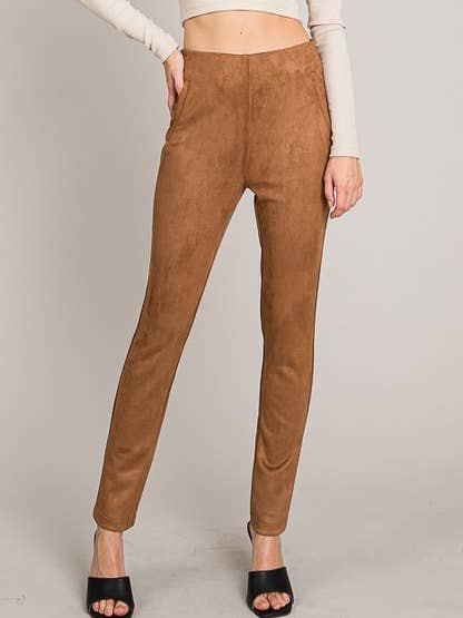 Pantalon skinny en suède pour la vente par MintChoco