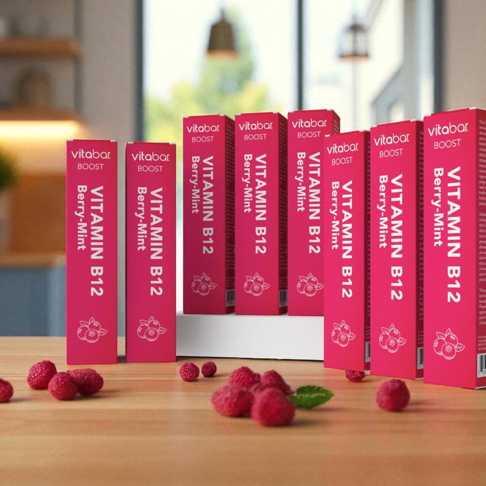 VitaBar - Wholesale Oral Supplement/Vitamin - BOOST - Vitamin B12 - Berry Mint Diffuser 10-PACK5