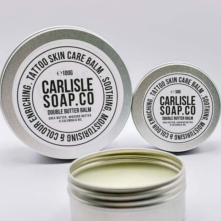 Carlisle Soap Co – wholesale Healing salve/balm/cream – Double Butter Balm - Tattoo Skin Care Balm1