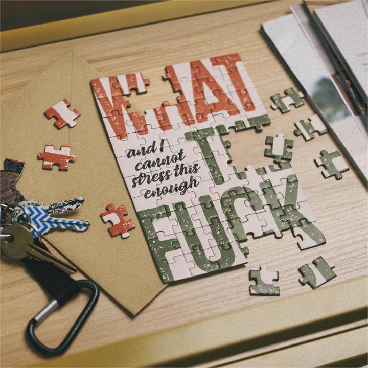 Questionables - Wholesale Everyday Greeting Card - Cannot Stress Puzzle Card1