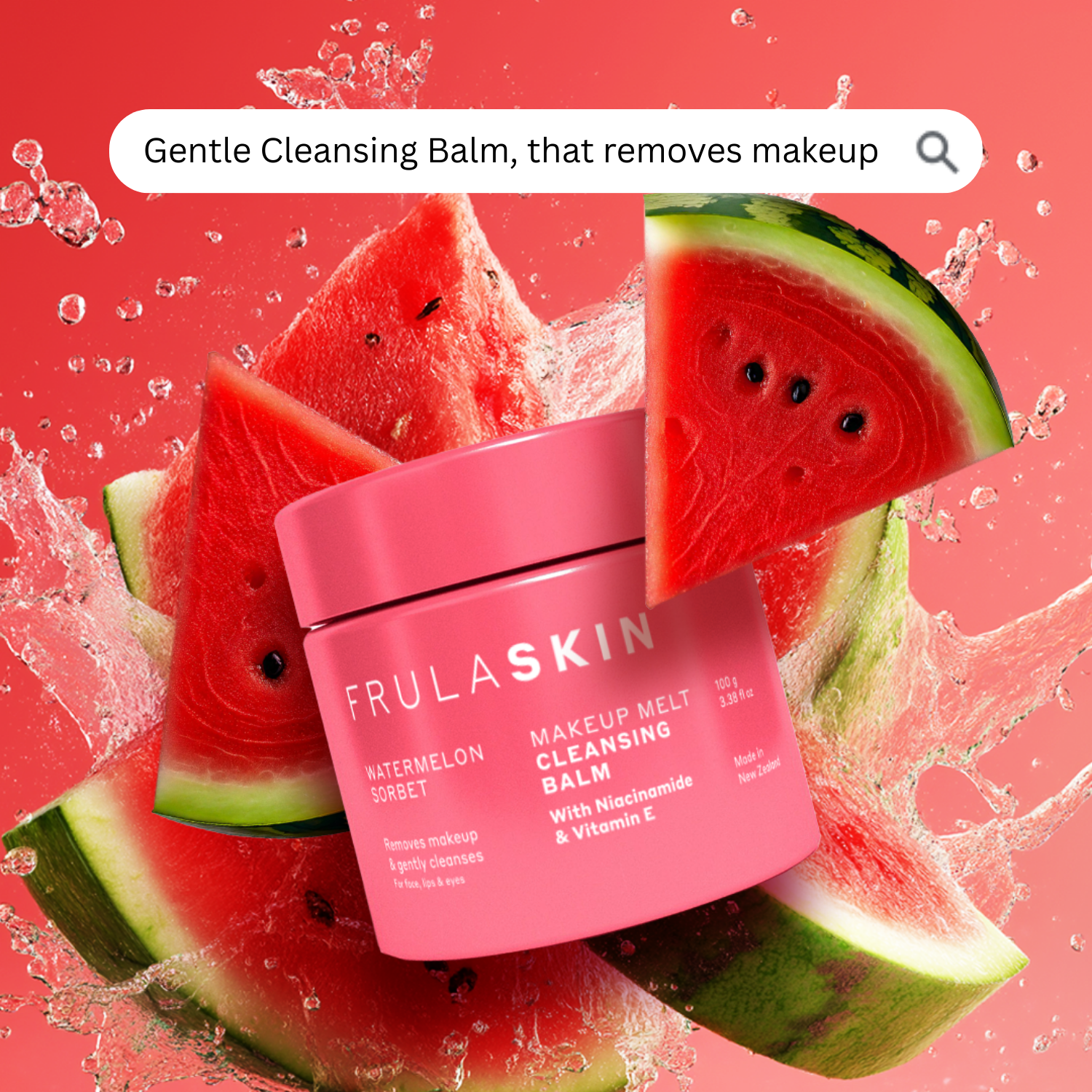 FRULA BEAUTY (The Clean Beauty Company Limited) - Wholesale Facial Cleanser - Frula - Frula-Watermelon Cleansing Balm8