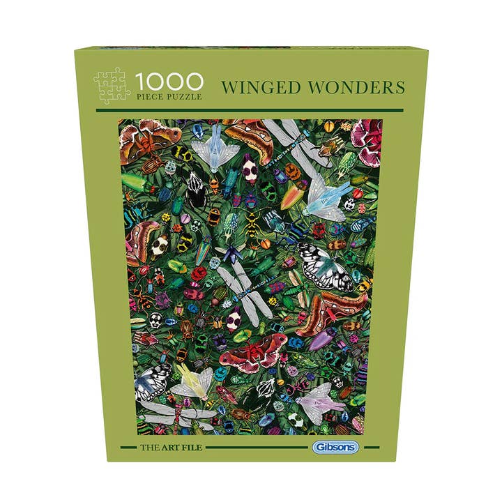 Gibsons Games Inc - Wholesale Puzzle - Adult - The Art File Winged Wonders 1000 Piece Jigsaw Puzzle3