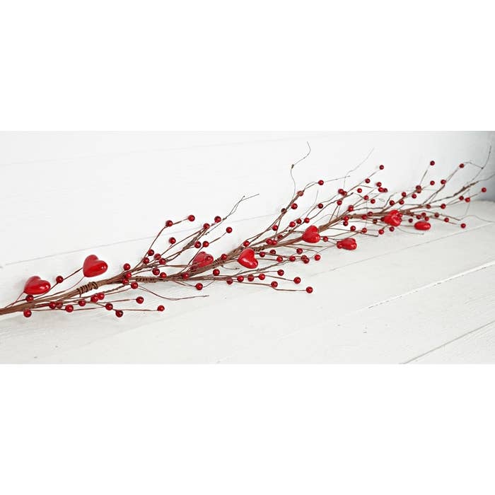 Impressive Enterprises, Inc. - Wholesale Bunting/Garland - 31251- 4.5ft Garland-Red Hearts and Berries3