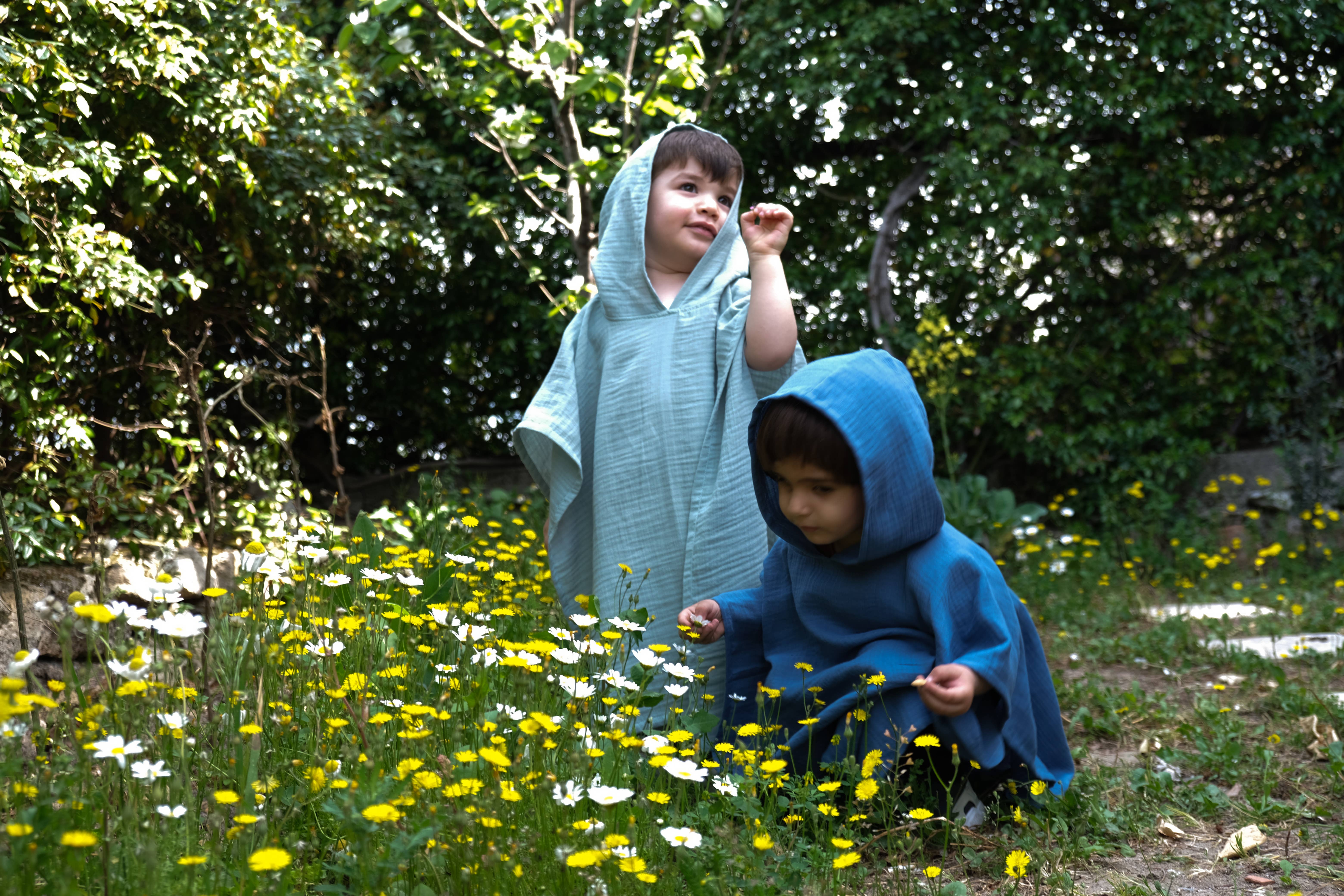 TwoMamas - Wholesale Poncho Towel - Kids & Baby - BABY   BATH TOWEL - ORGANIC MUSLIN  PONCHO - MINT3