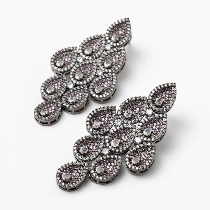 Soni Earrings Limited Edition Chrome Shine for wholesale by ACUS