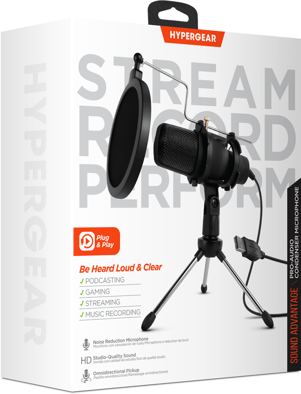 JupiterGear Home - Wholesale Small/Handheld Appliance - HyperGear Sound Advantage Pro-Audio Condenser Microphone7