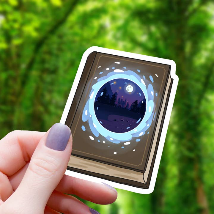 Books are a Portal Reading Sticker - 3" for wholesale by Mimic Gaming Co