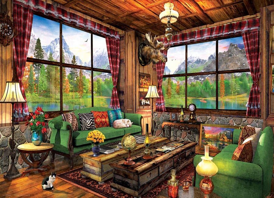 Eurographics Puzzles USA - Wholesale Puzzle - Adult - Cozy Cabin1