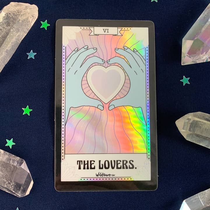 Tarot Card Sticker - Lovers for wholesale by Wildflower + Co.