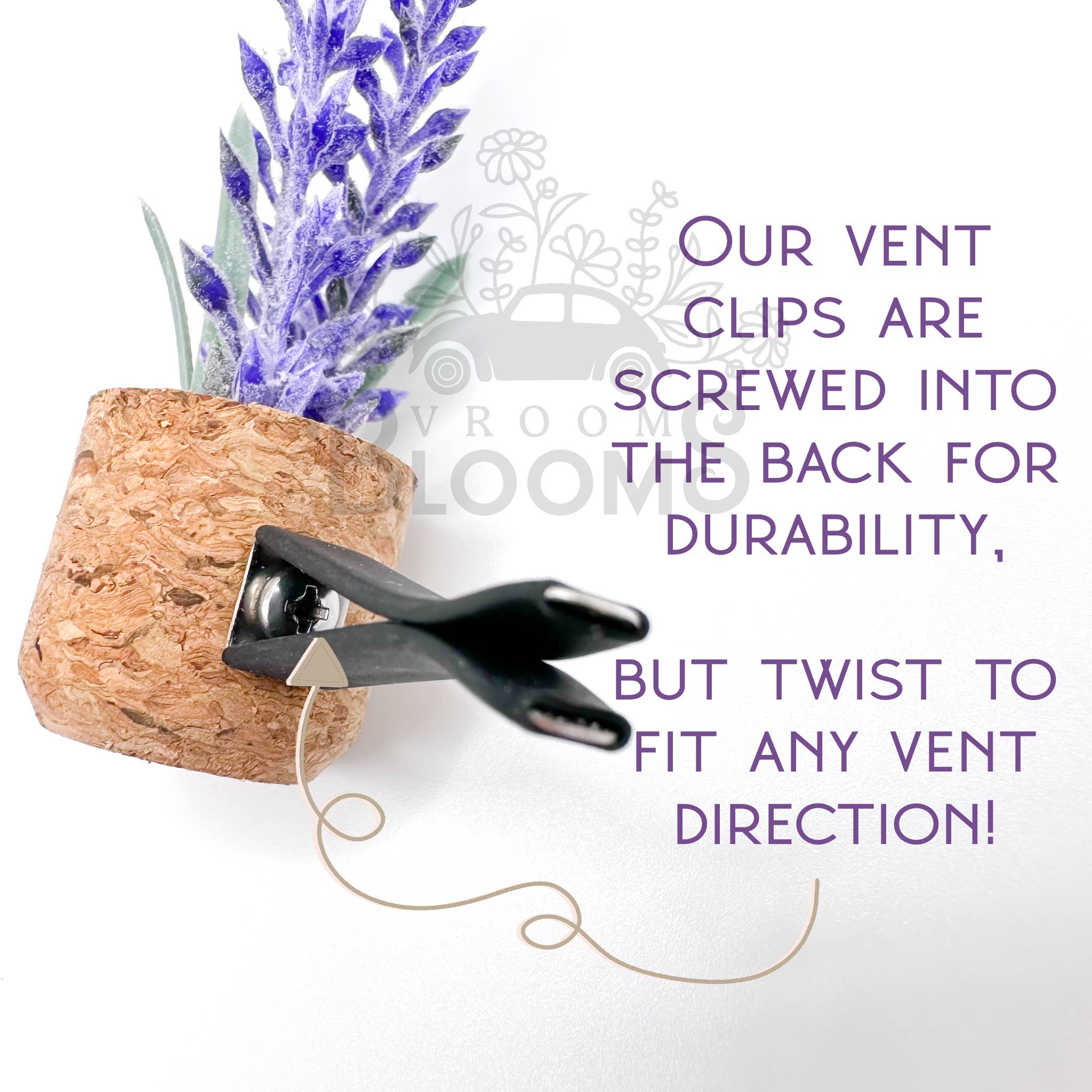 Vroom Blooms – wholesale Car Freshener - Unisex – Aqua Succulent Vent Clip Car Air Freshener Diffuser Reusable7