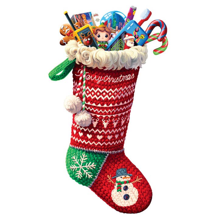 Christmas Stocking - Fun Size for wholesale by Boardwalk Puzzle Company
